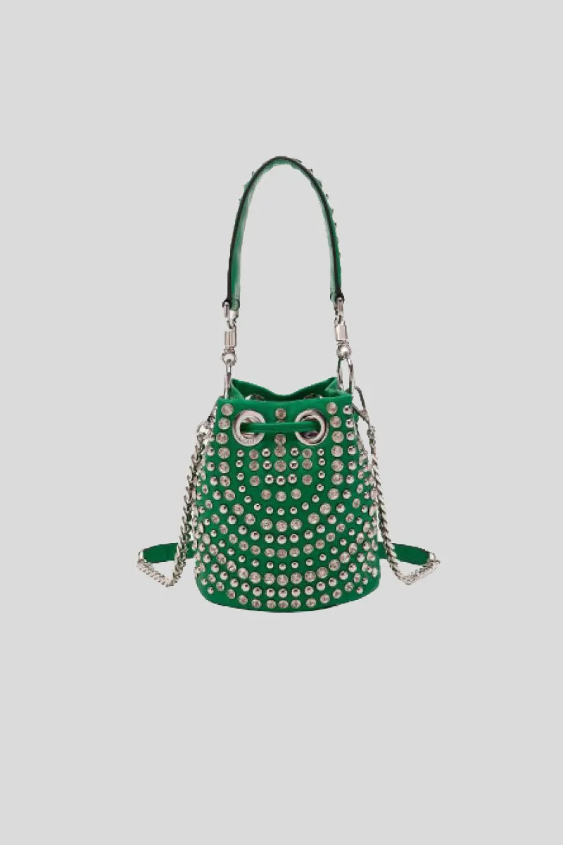 Mirror Bucket Med. Synthtetic - Green Crystal