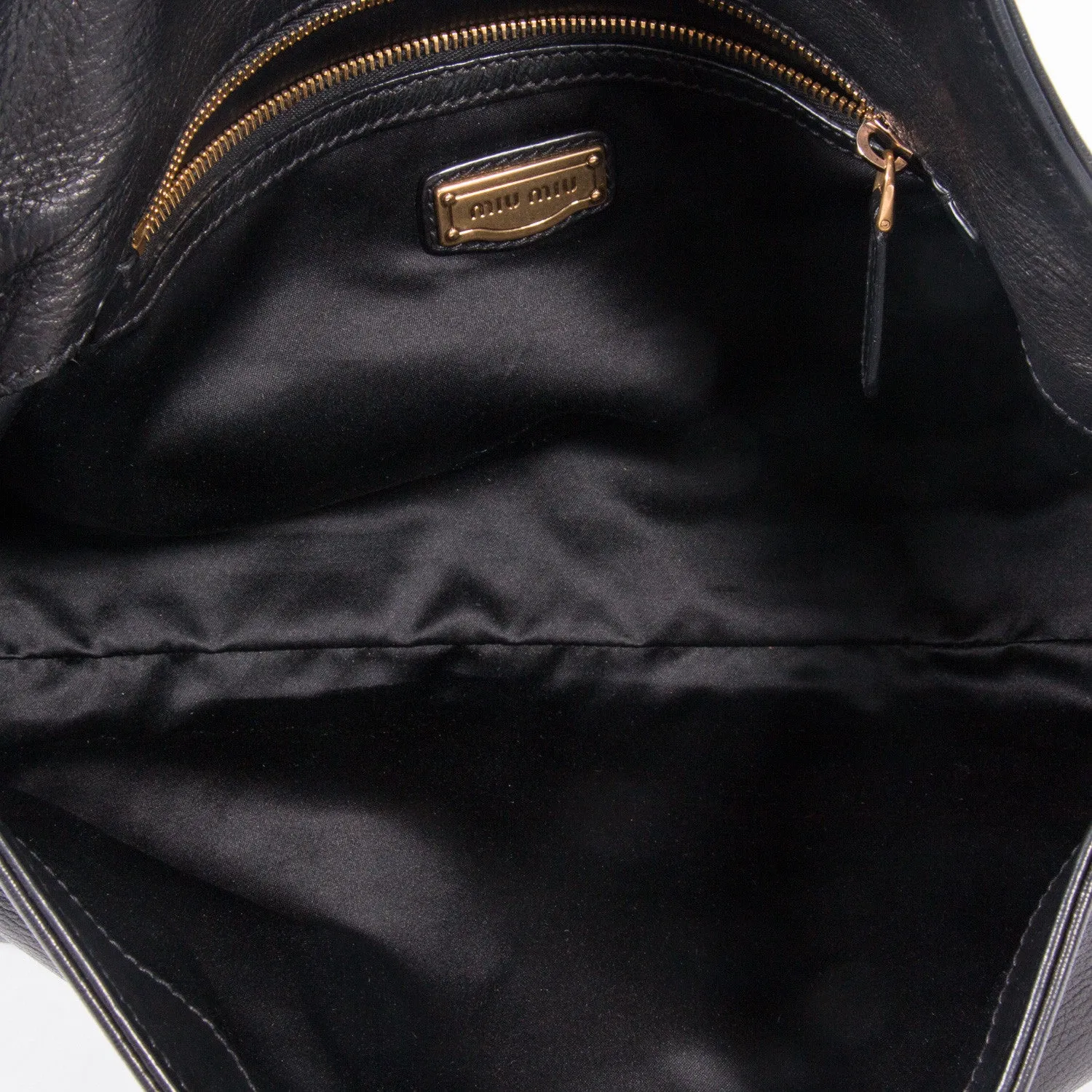 Miu Miu Leather Baguette