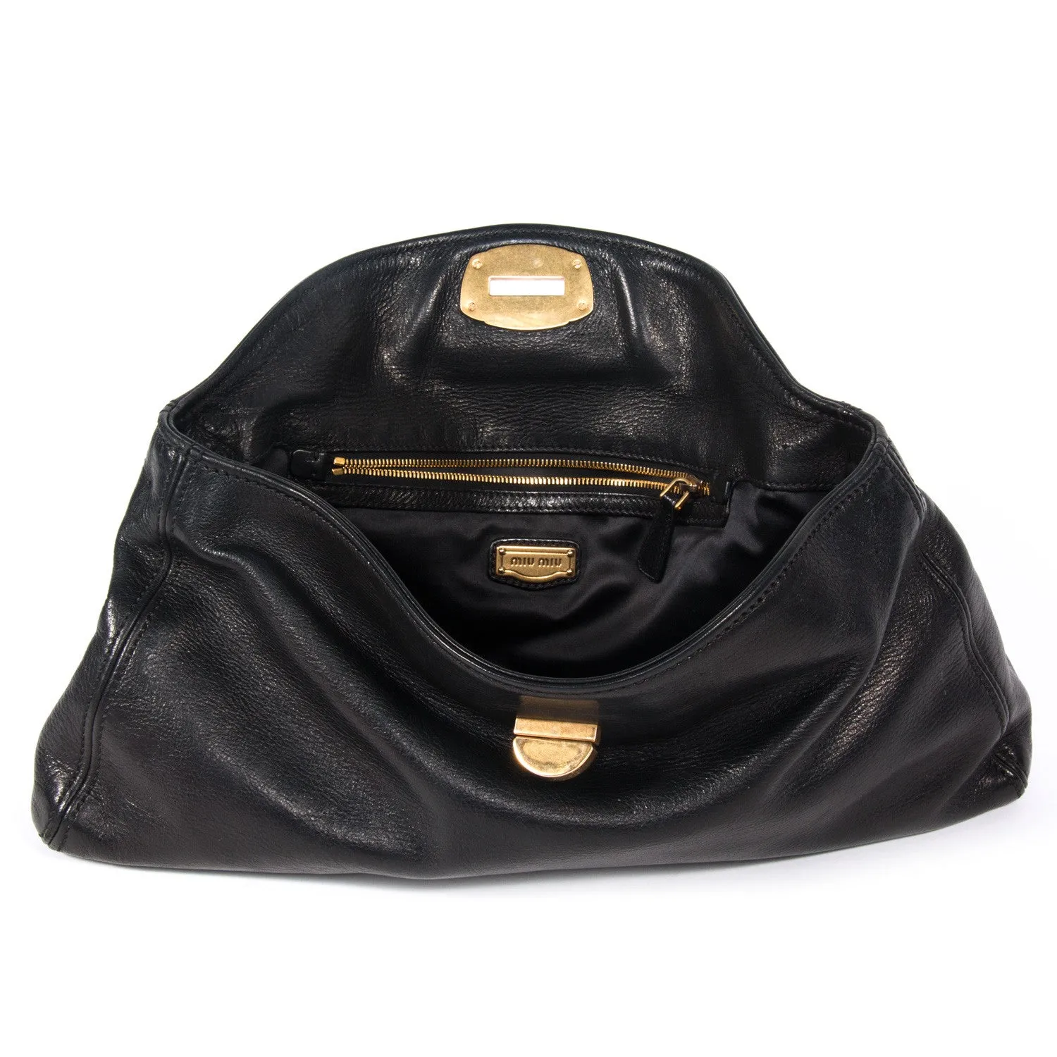 Miu Miu Leather Baguette