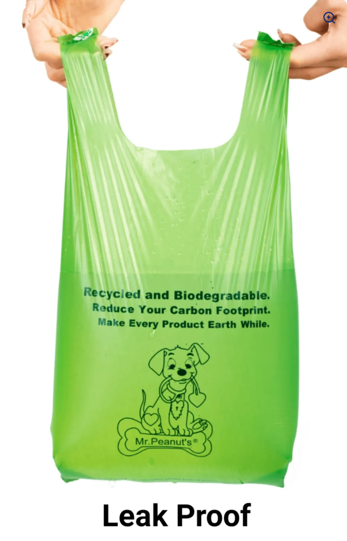 Mr. Peanut's XL Biodegradable Pooper Scooper Bags with Dispenser