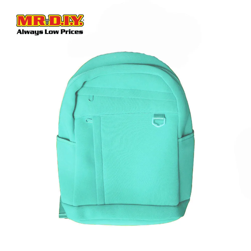 (MR.DIY) Plain Casual Shoulder Backpack  - GREEN - Color Series