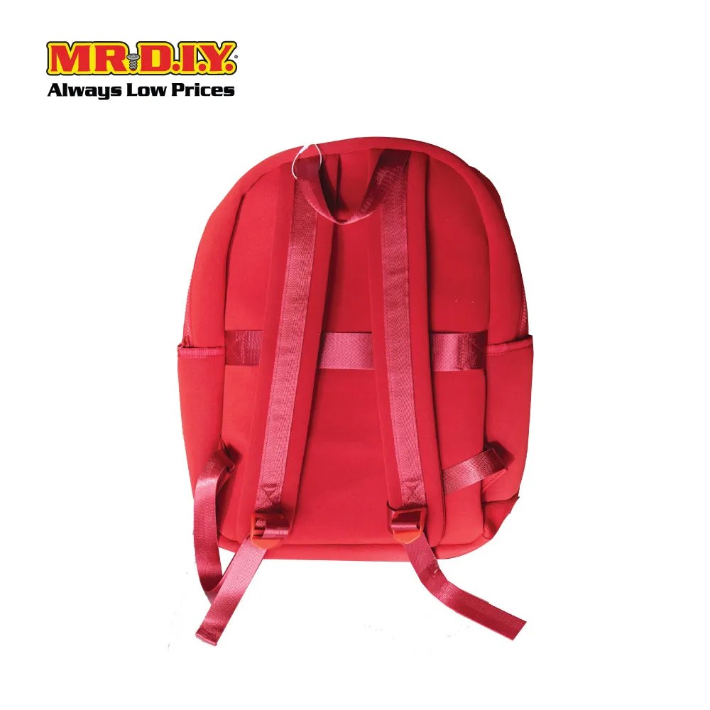 (MR.DIY) Plain Casual Shoulder Backpack  - RED - Color Series
