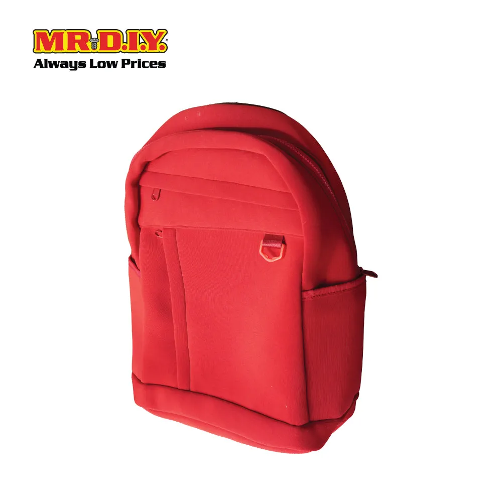 (MR.DIY) Plain Casual Shoulder Backpack  - RED - Color Series