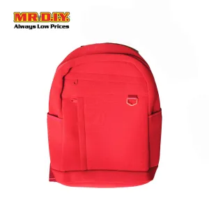 (MR.DIY) Plain Casual Shoulder Backpack  - RED - Color Series