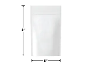 Mylar Bag Opaque White 1/2 Oz - 14 Grams - (100 to 50,000 Count)