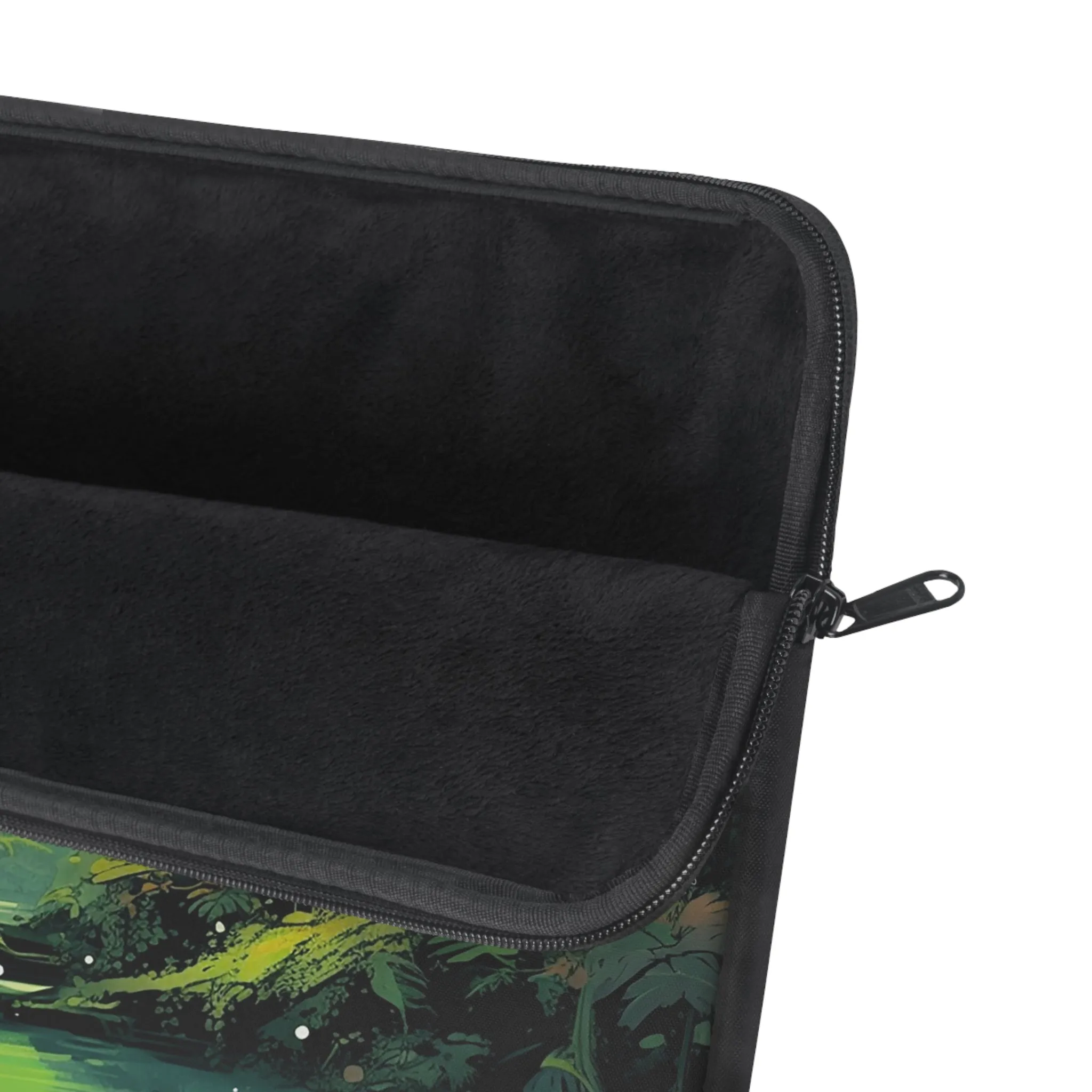 Mysterious Rain Forest Laptop Sleeve - Protect Your Device with an Enchanting Scene