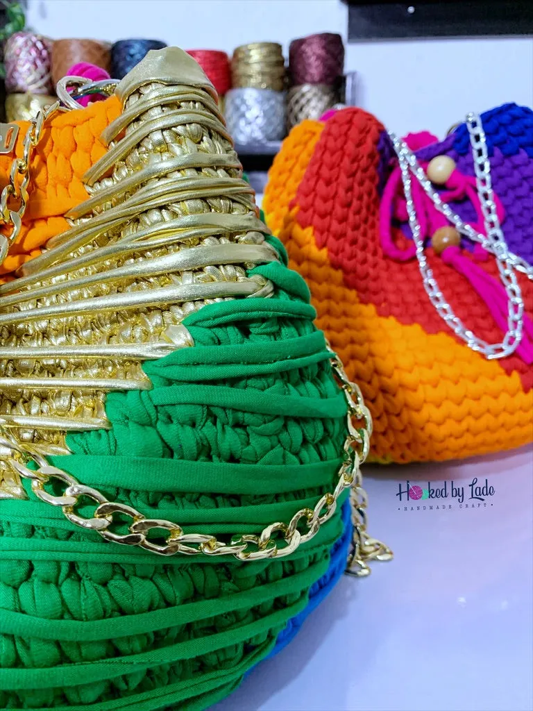 'Nana' Multicolored bucket bag (drawstring)