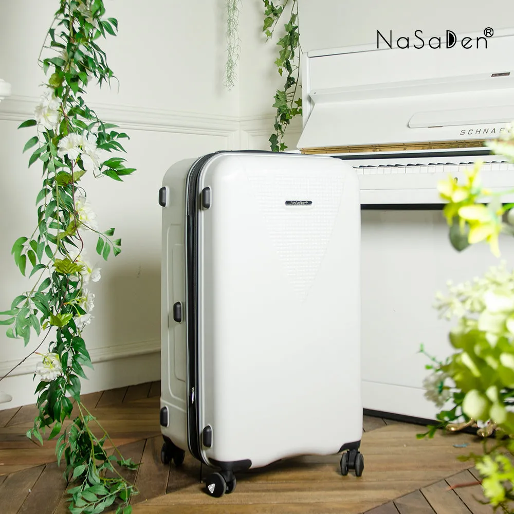NaSaDen Hohenzollern Series Limited Edition [Arctic White] 29" Pickup extendable suitcase/ Large checked luggage