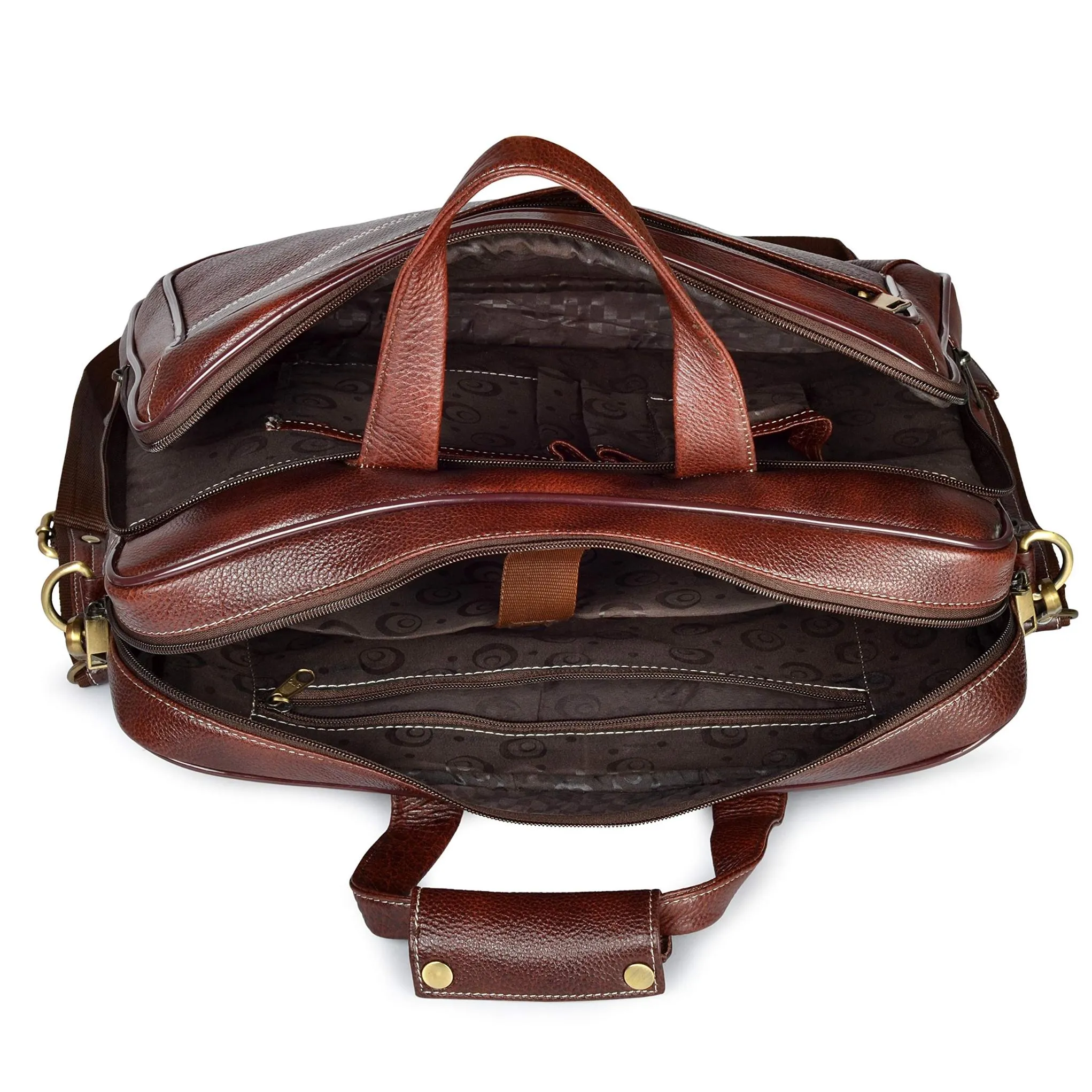 NEVADA Leather Laptop Messenger Bag for Men