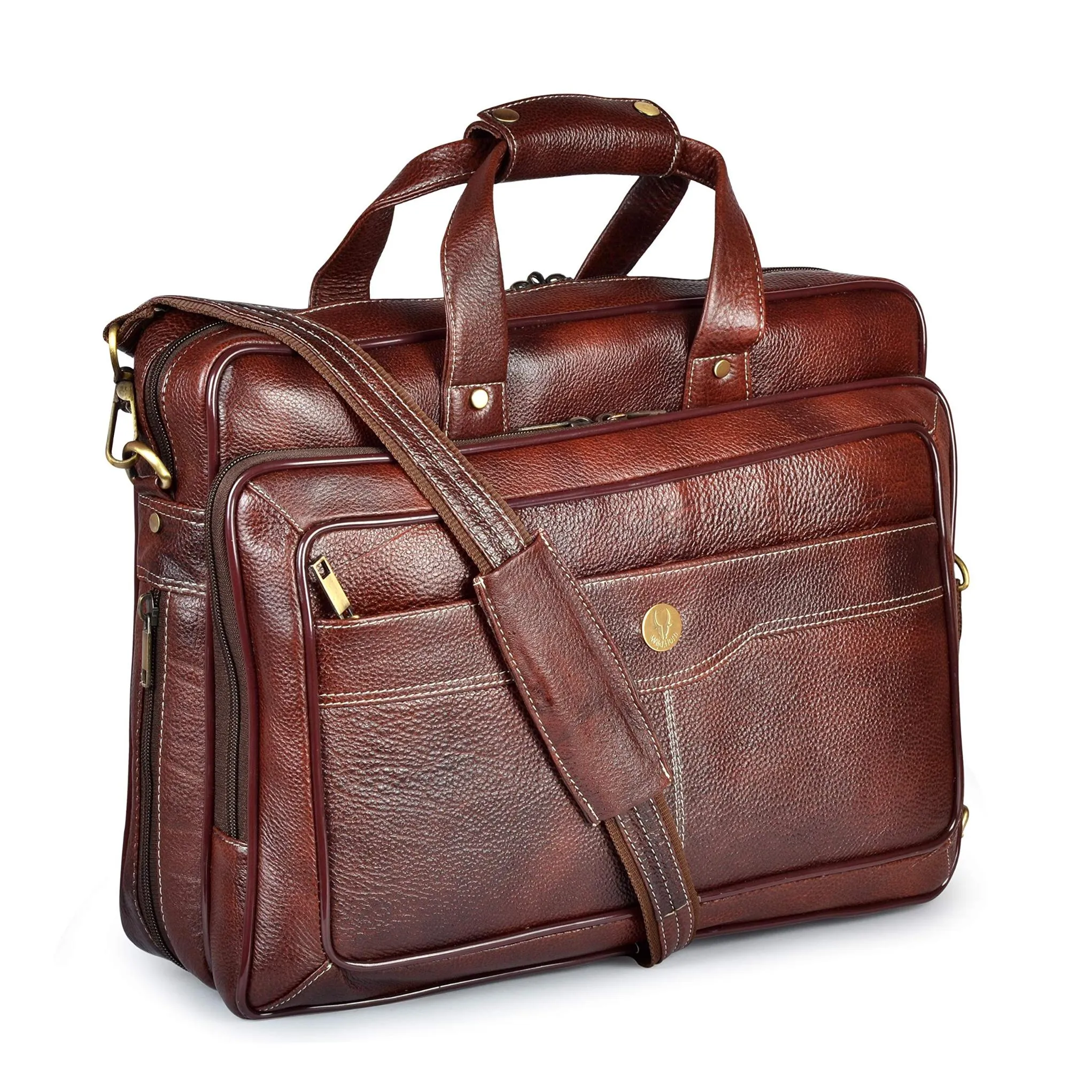 NEVADA Leather Laptop Messenger Bag for Men