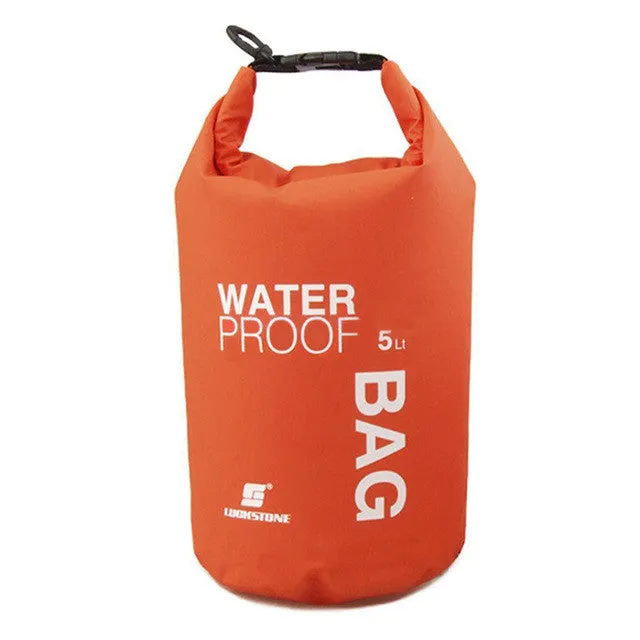 New 5L Waterproof  Water Bags Sack Pouch Canoe Portable Dry Bags for Boating Kayaking Camping Rafting Hiking EA14
