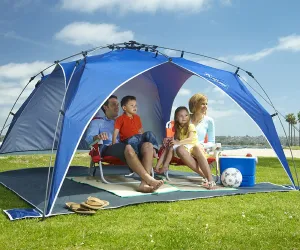 New in box! Lightspeed Outdoors Quick Canopy Instant Pop Up Shade Tent, Blue! Retails $206 
