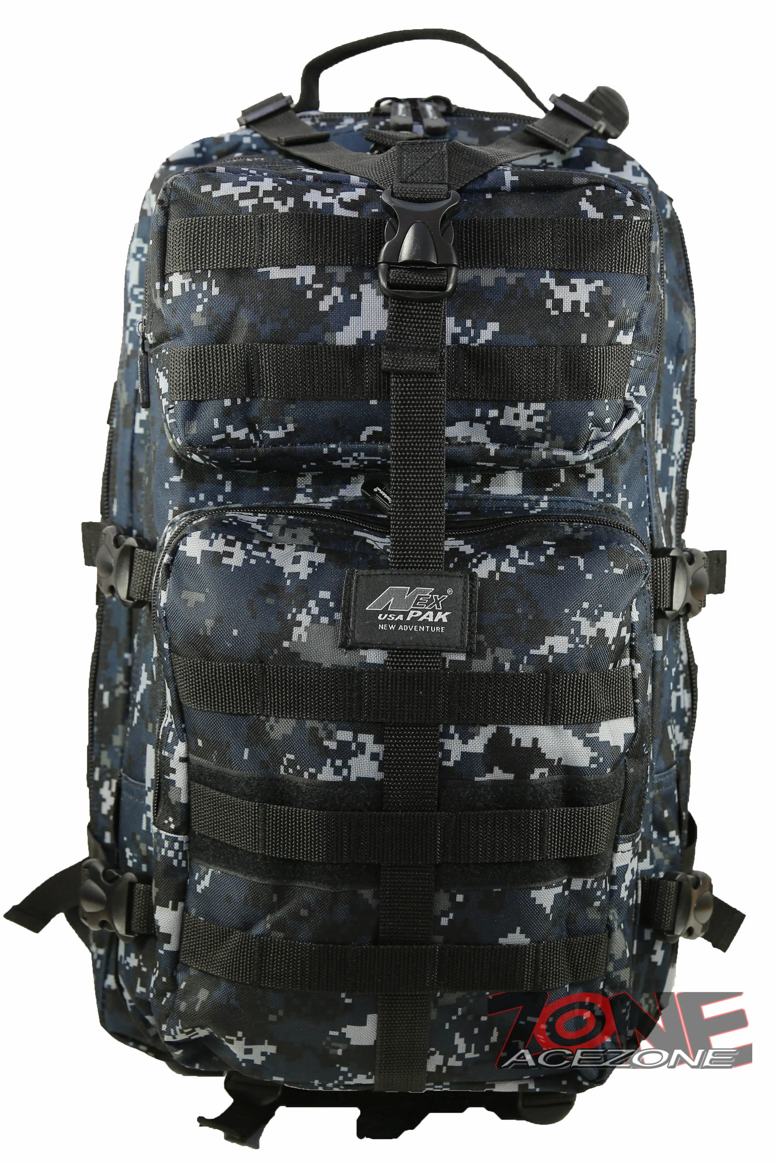 Nexpak USA Backpack Tactical Assault Camping Outdoor ML121 NAVY DIGITAL CAMO