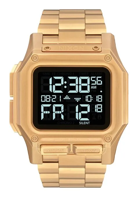 Nixon Regulus Stainless Steel Watch - All Gold