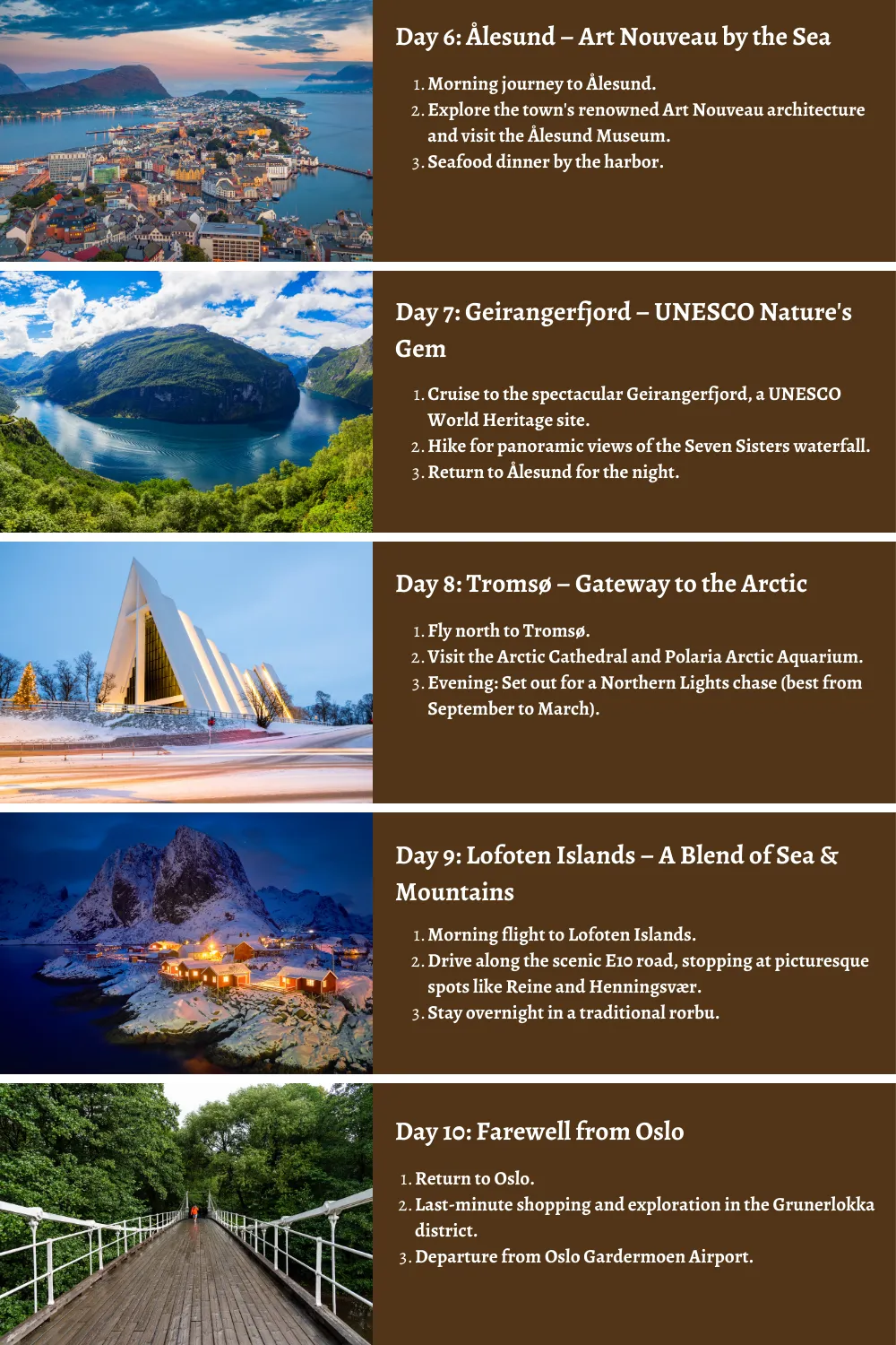 Norway  - From Fjords to the Northern Lights: A Comprehensive 10-Day Guide