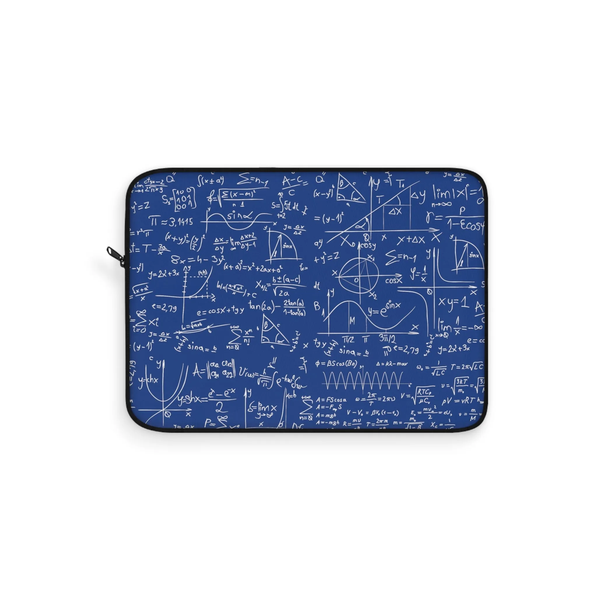 Numerical Incantations Laptop Case - Navy Blue