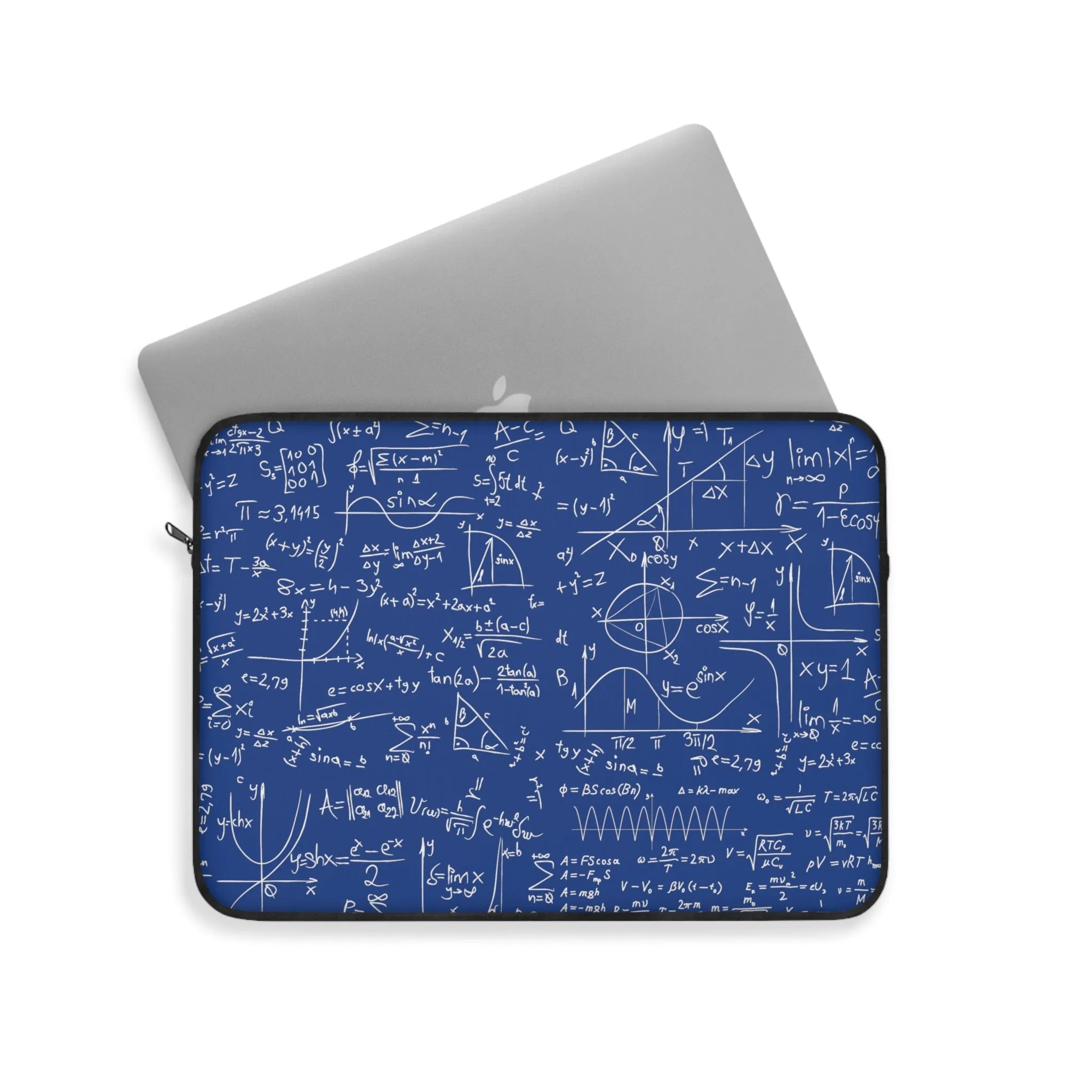 Numerical Incantations Laptop Case - Navy Blue