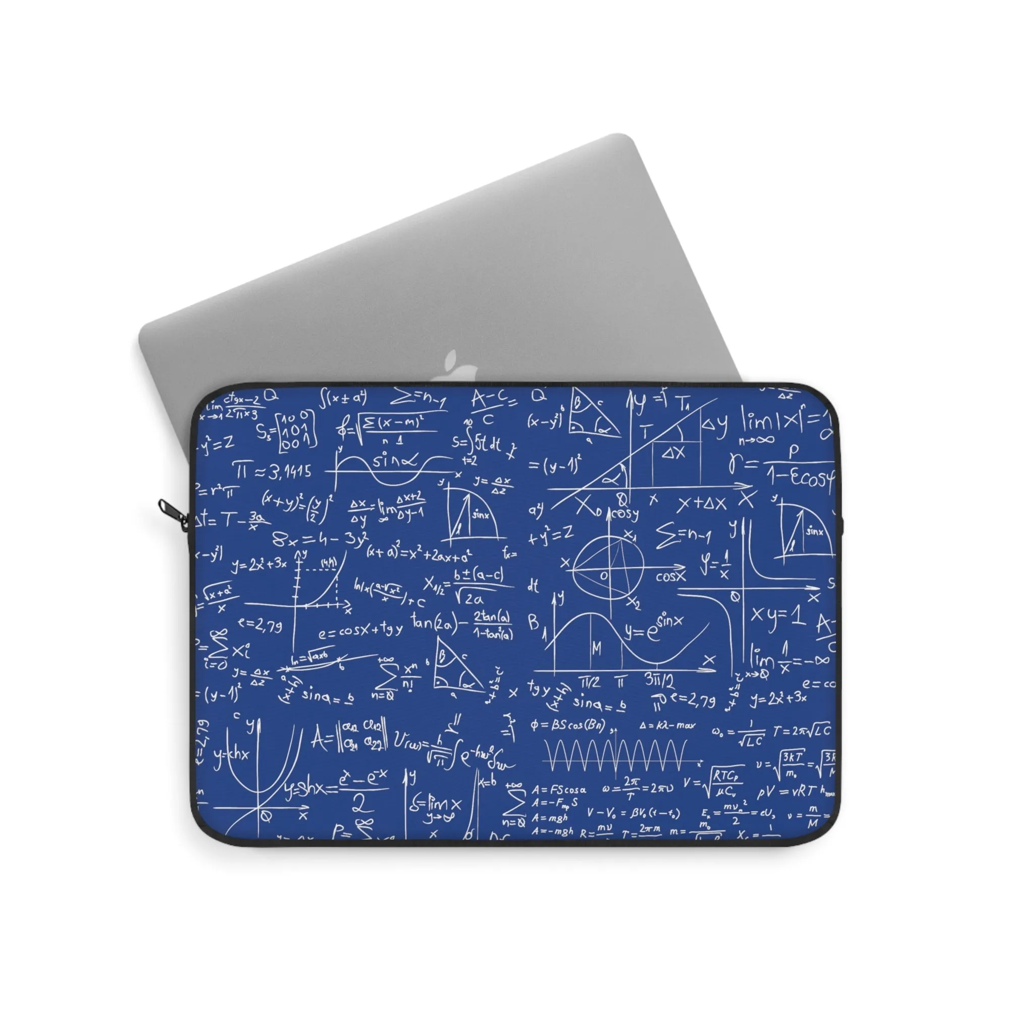 Numerical Incantations Laptop Case - Navy Blue