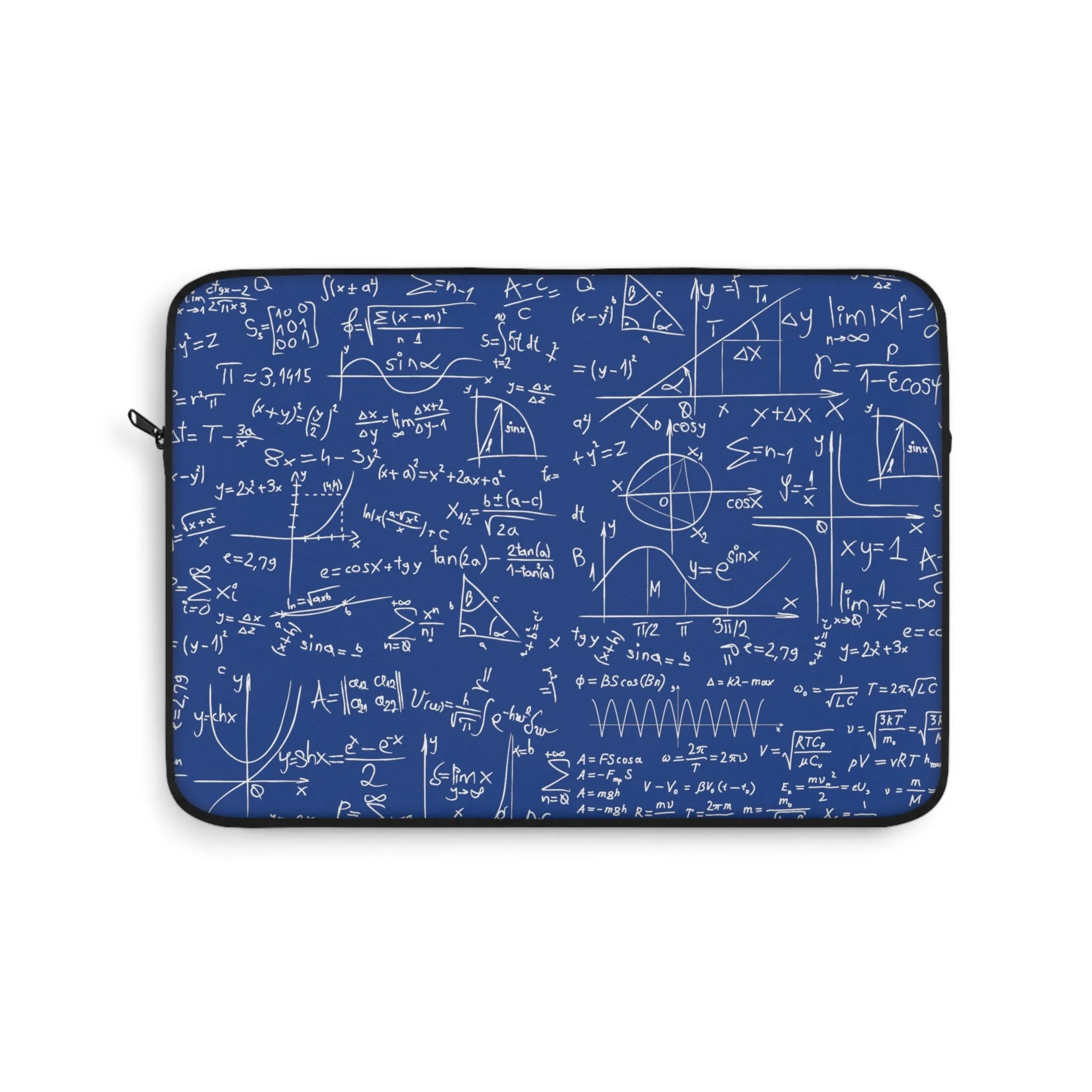 Numerical Incantations Laptop Case - Navy Blue