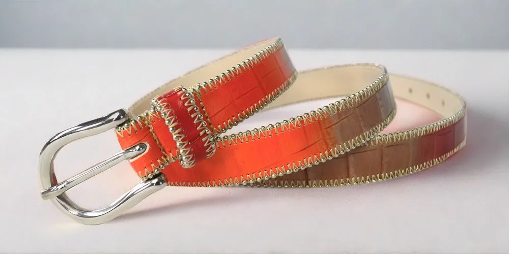 Ombre Skinny Belt