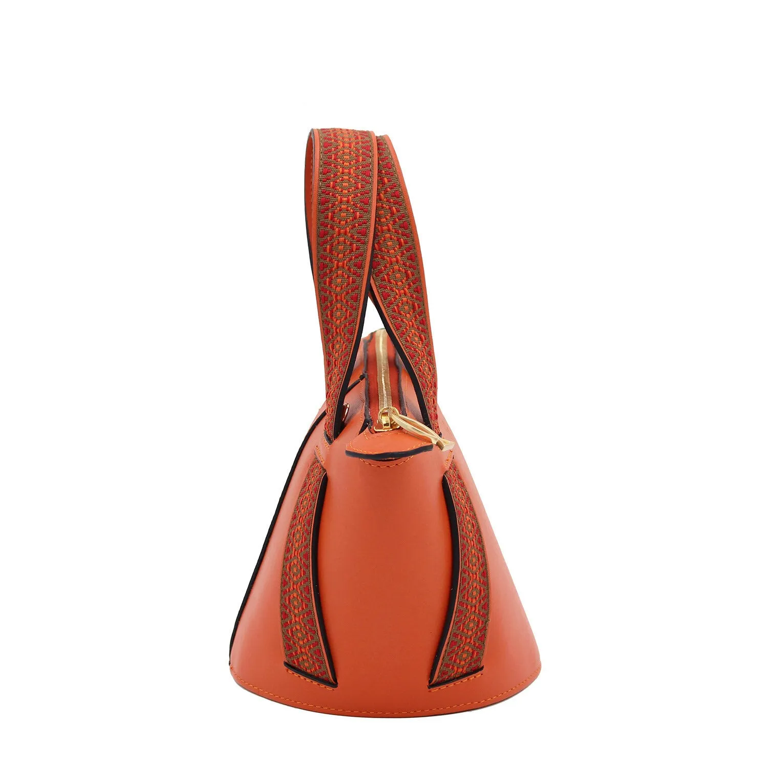 Orange Boho | Bucket Bag