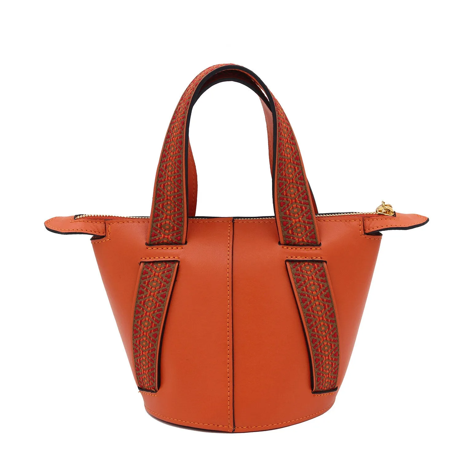 Orange Boho | Bucket Bag