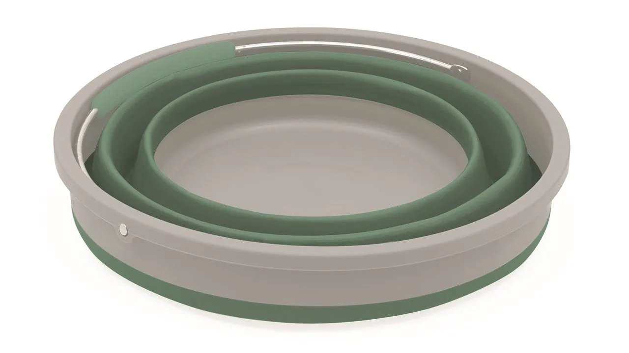 Outwell Collaps Bucket Round with Lid Shadow Green