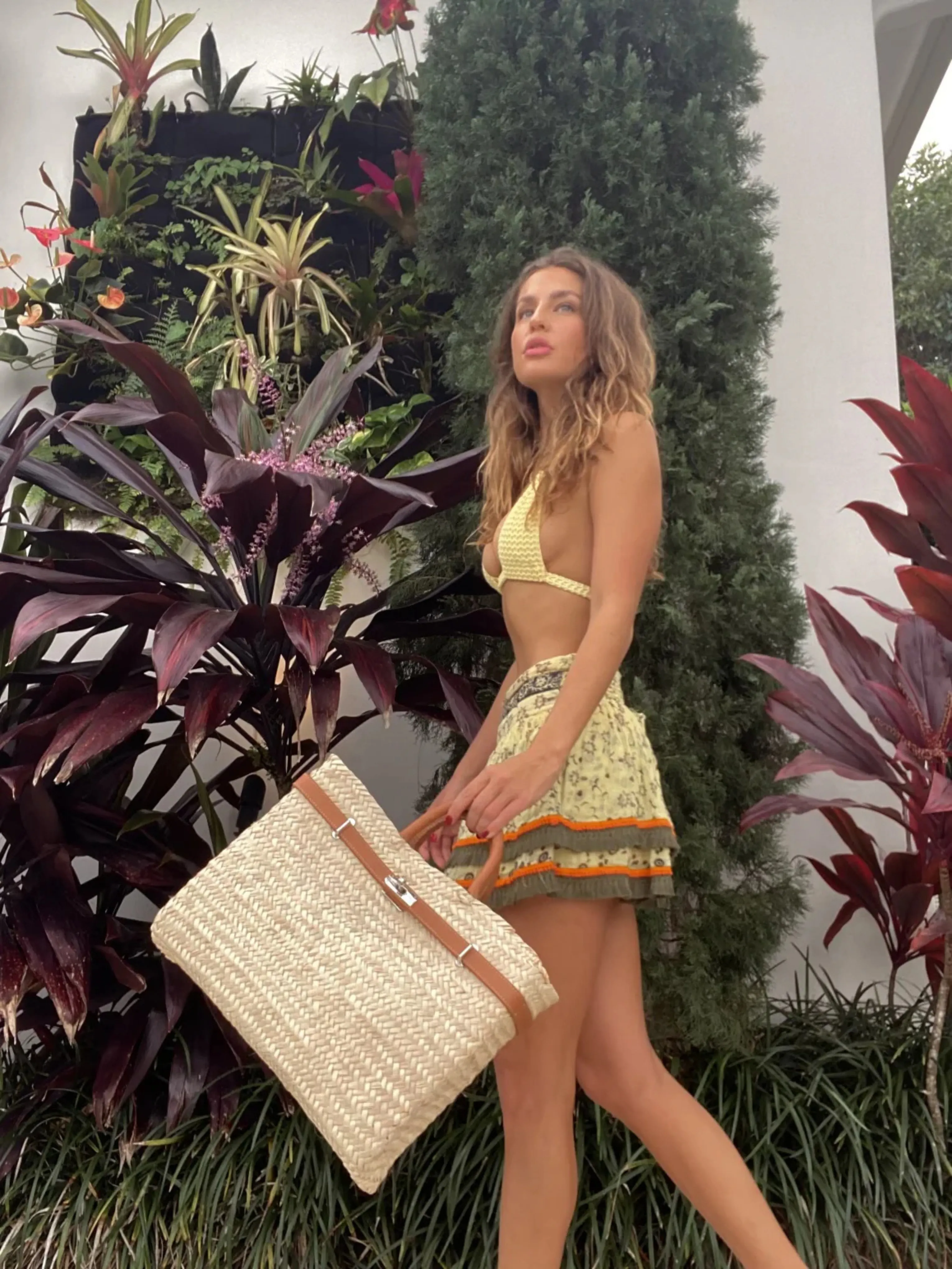 Panier Cuir Bag in White