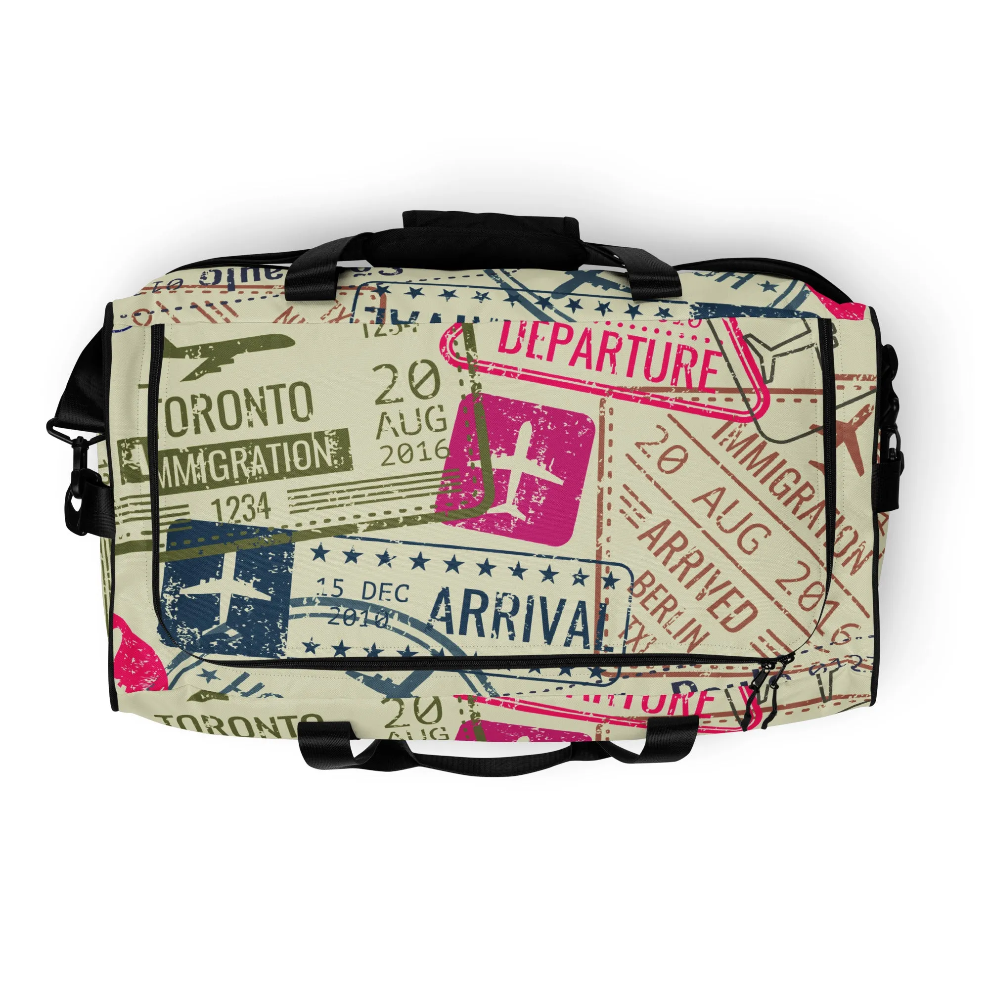 Passport Stamps Duffel Bag