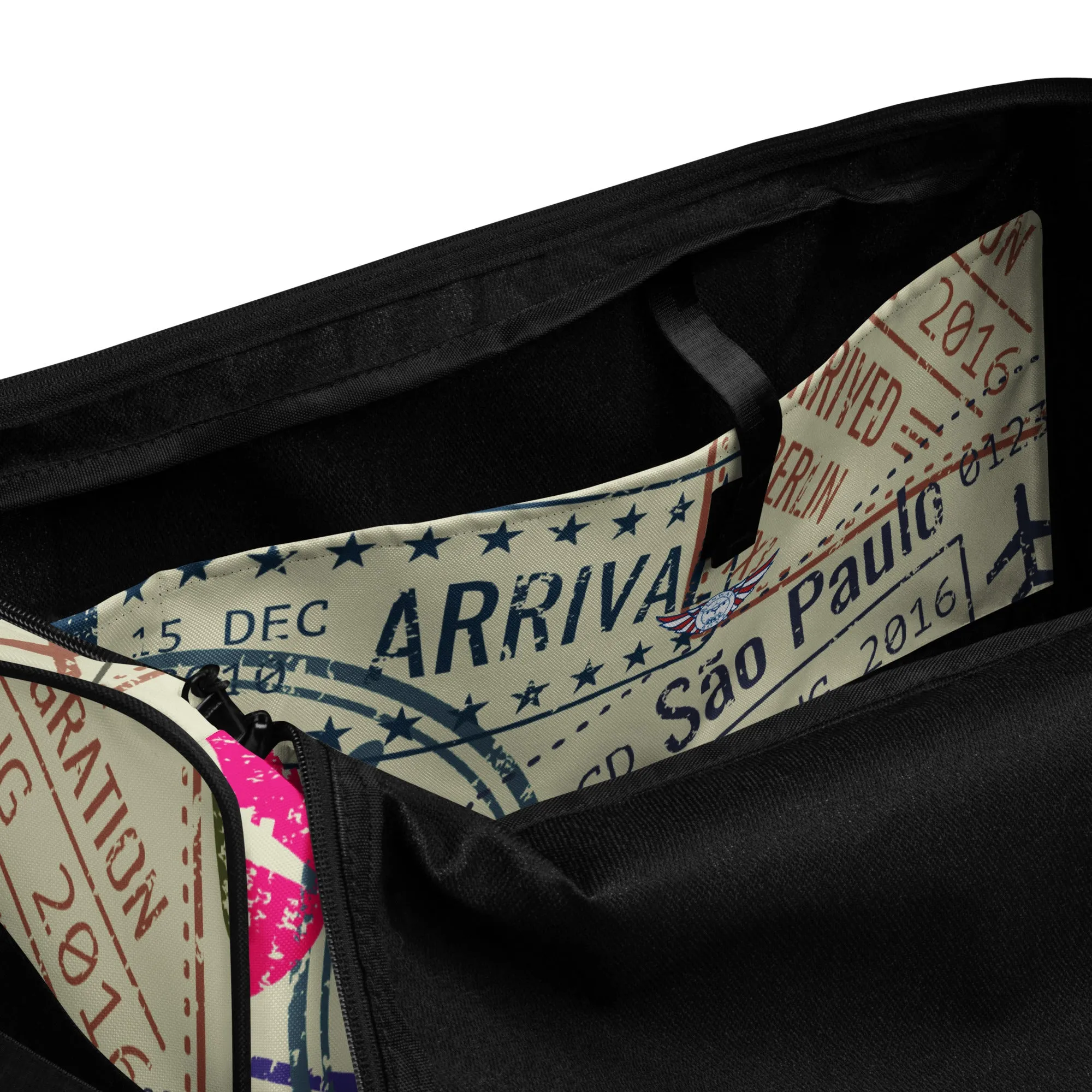 Passport Stamps Duffel Bag