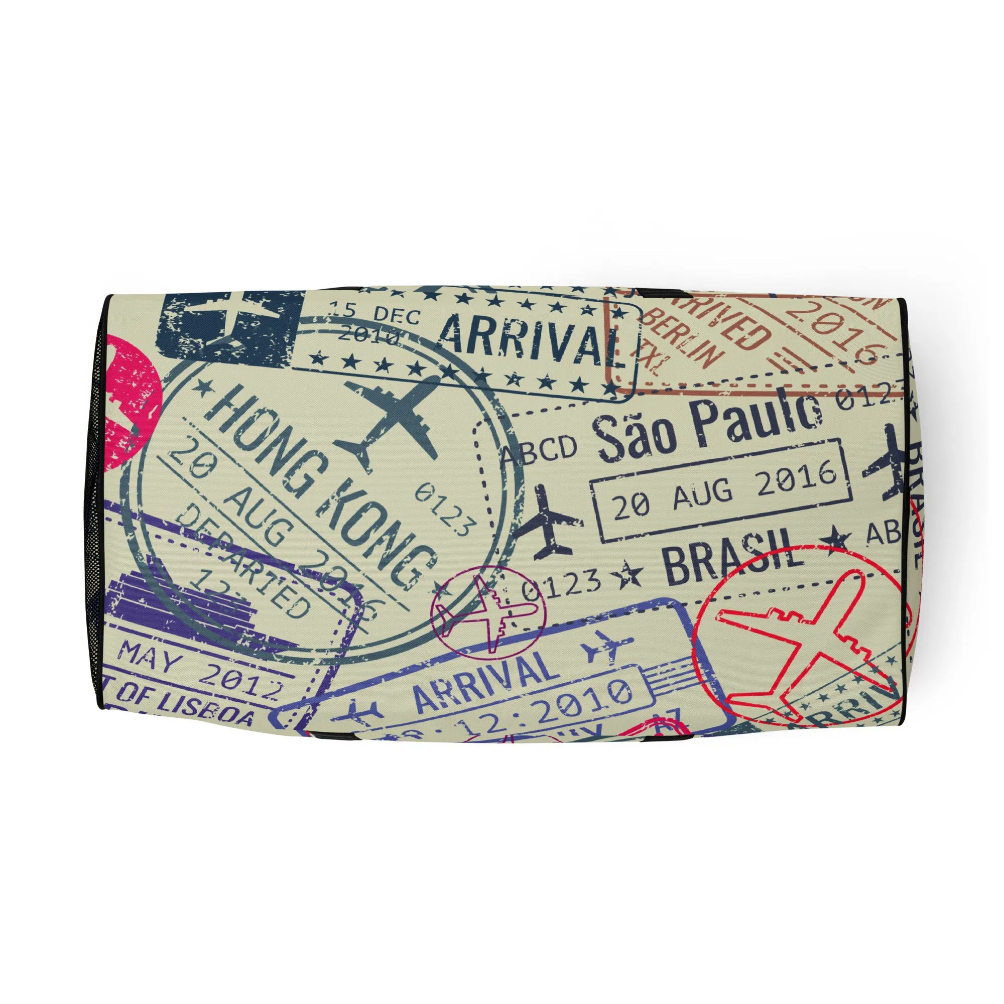 Passport Stamps Duffel Bag