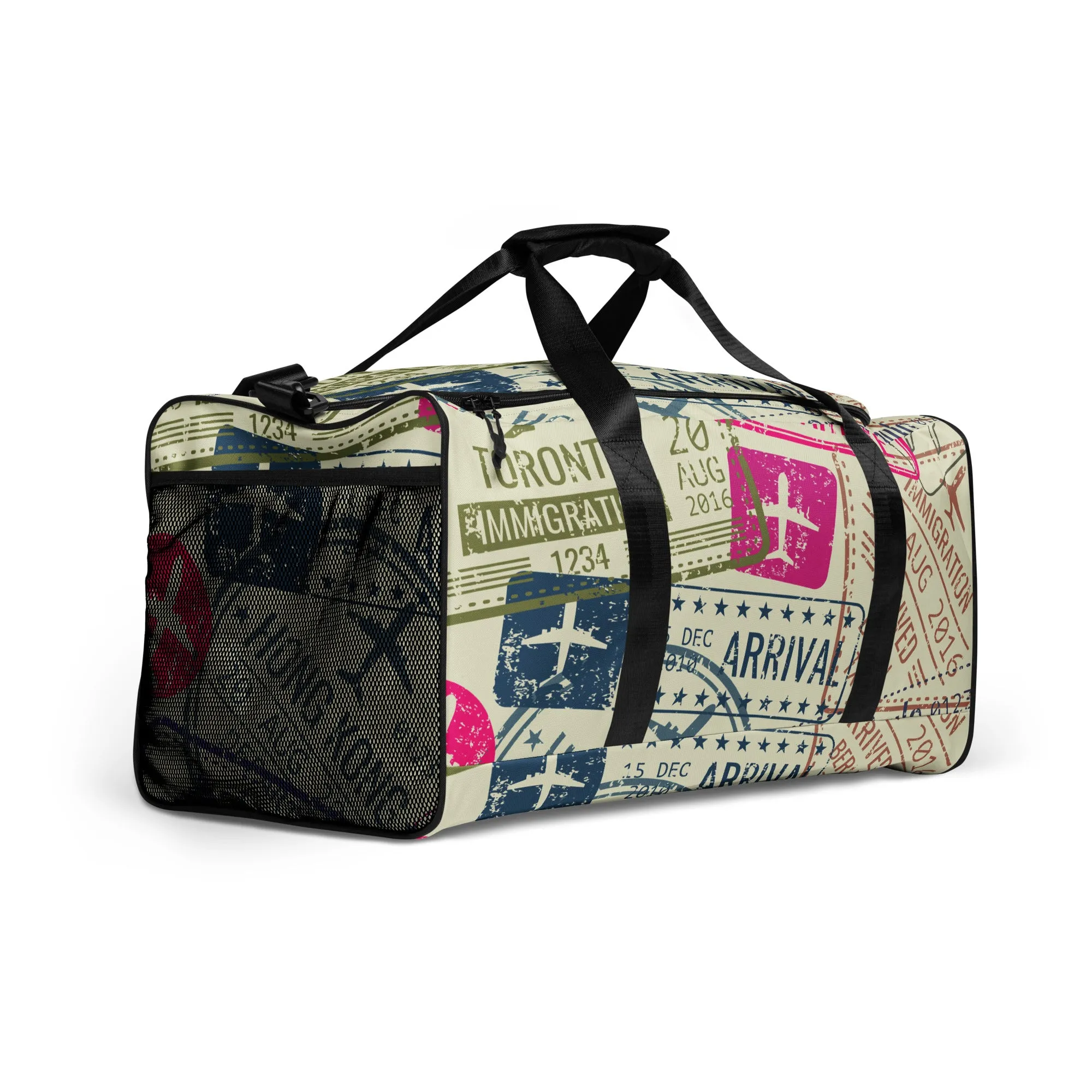 Passport Stamps Duffel Bag
