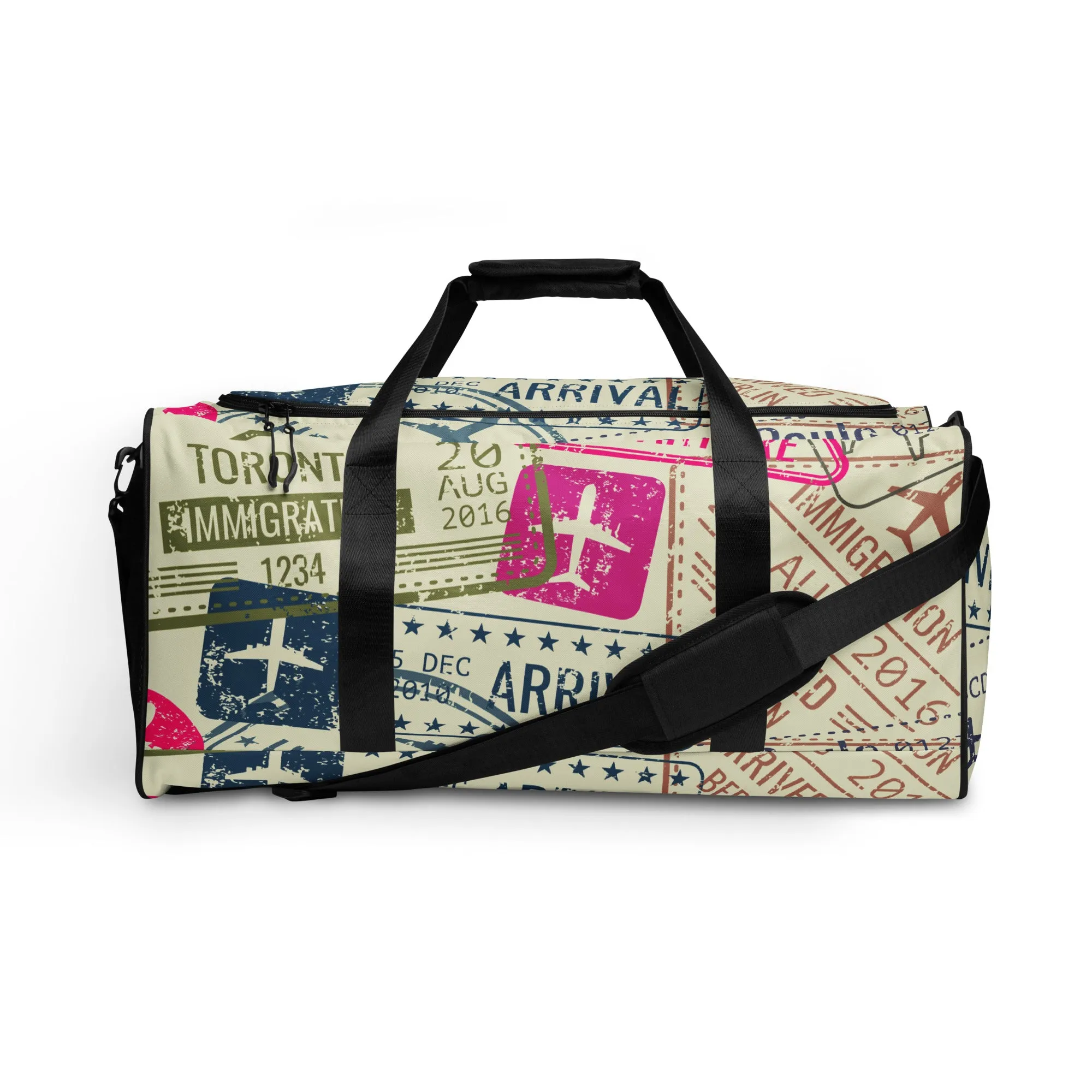 Passport Stamps Duffel Bag