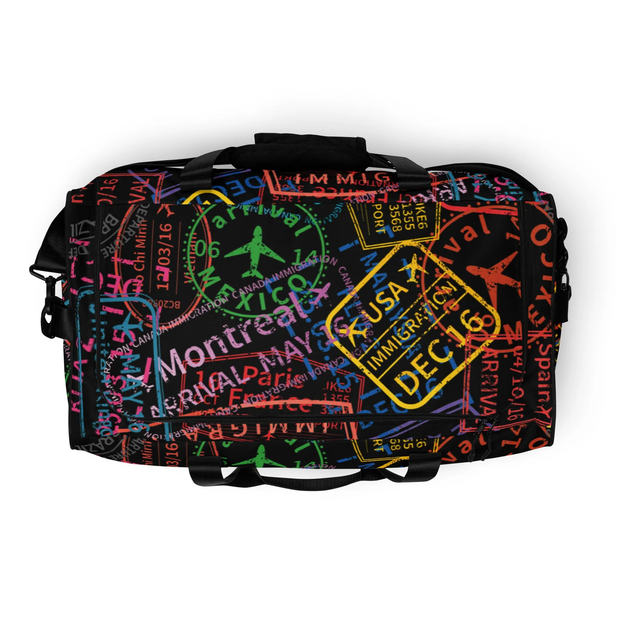 Passport Stamps Duffel Bag