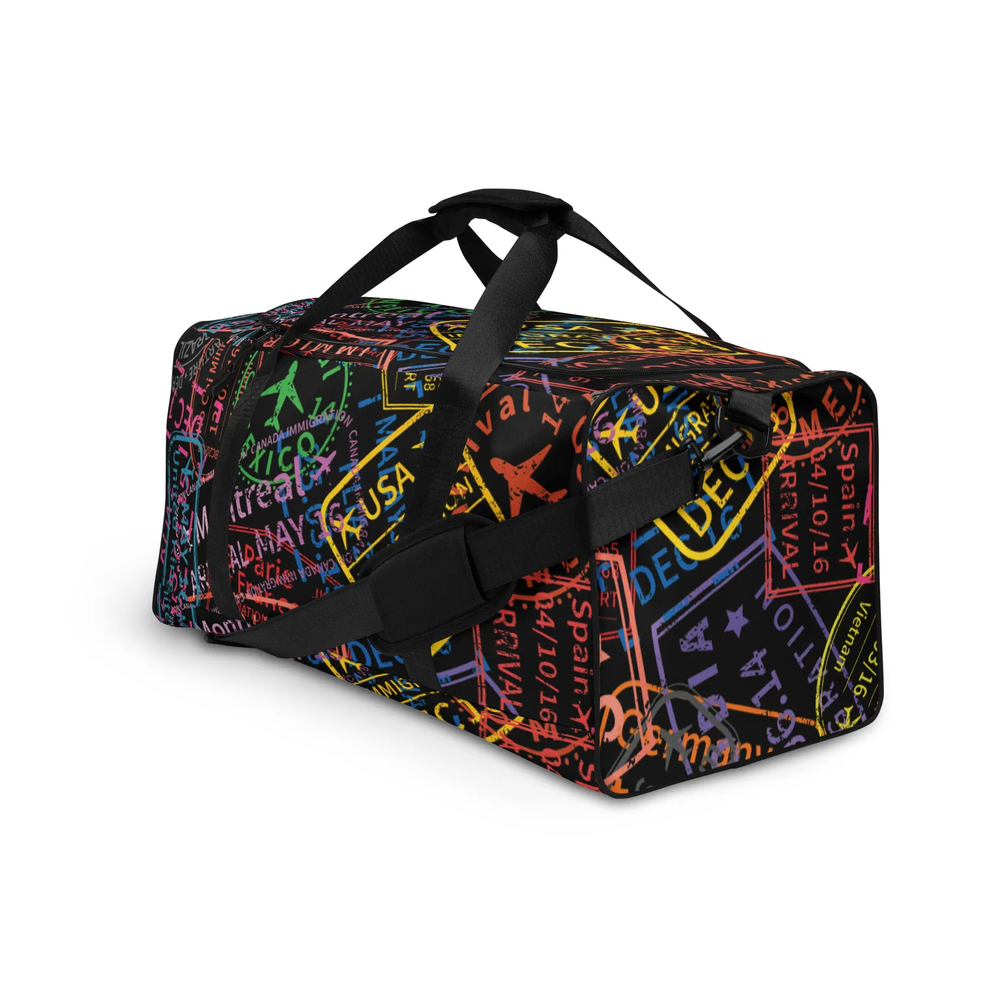 Passport Stamps Duffel Bag