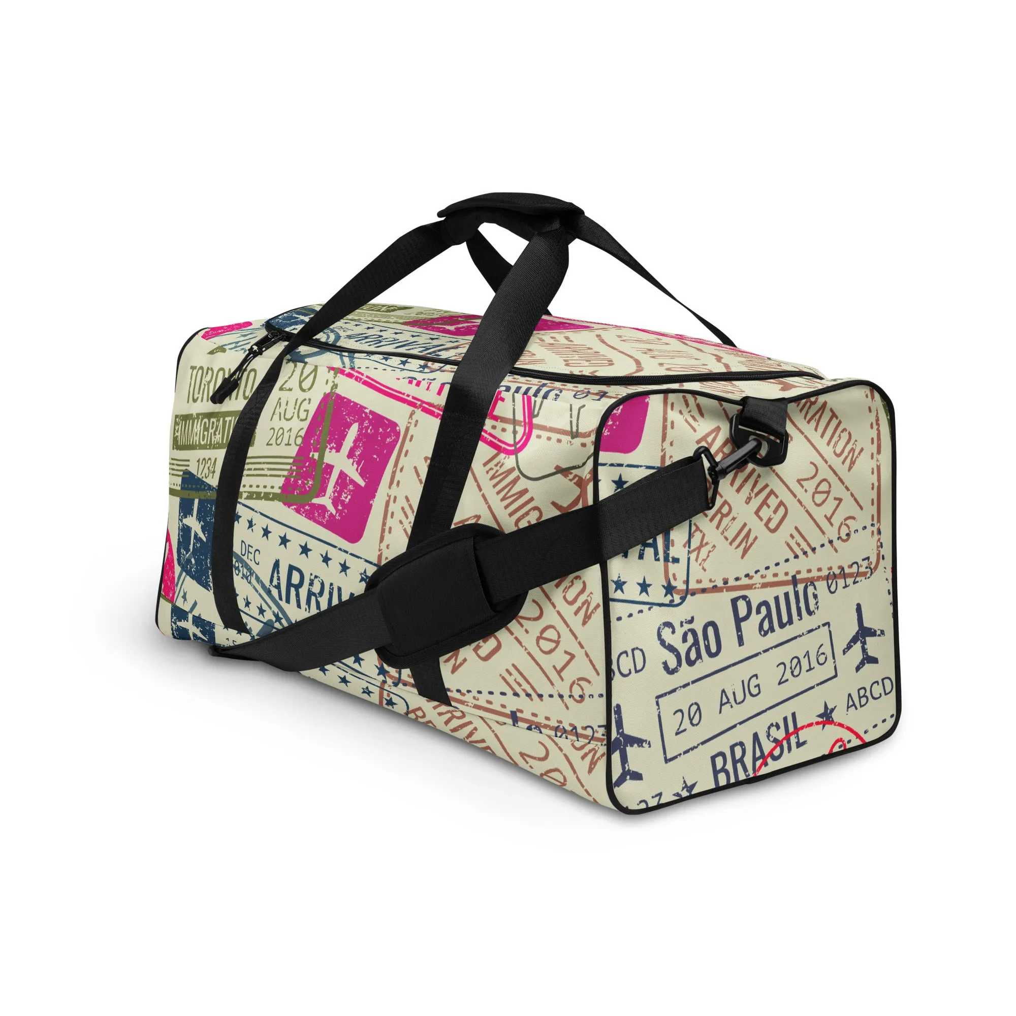 Passport Stamps Duffel Bag