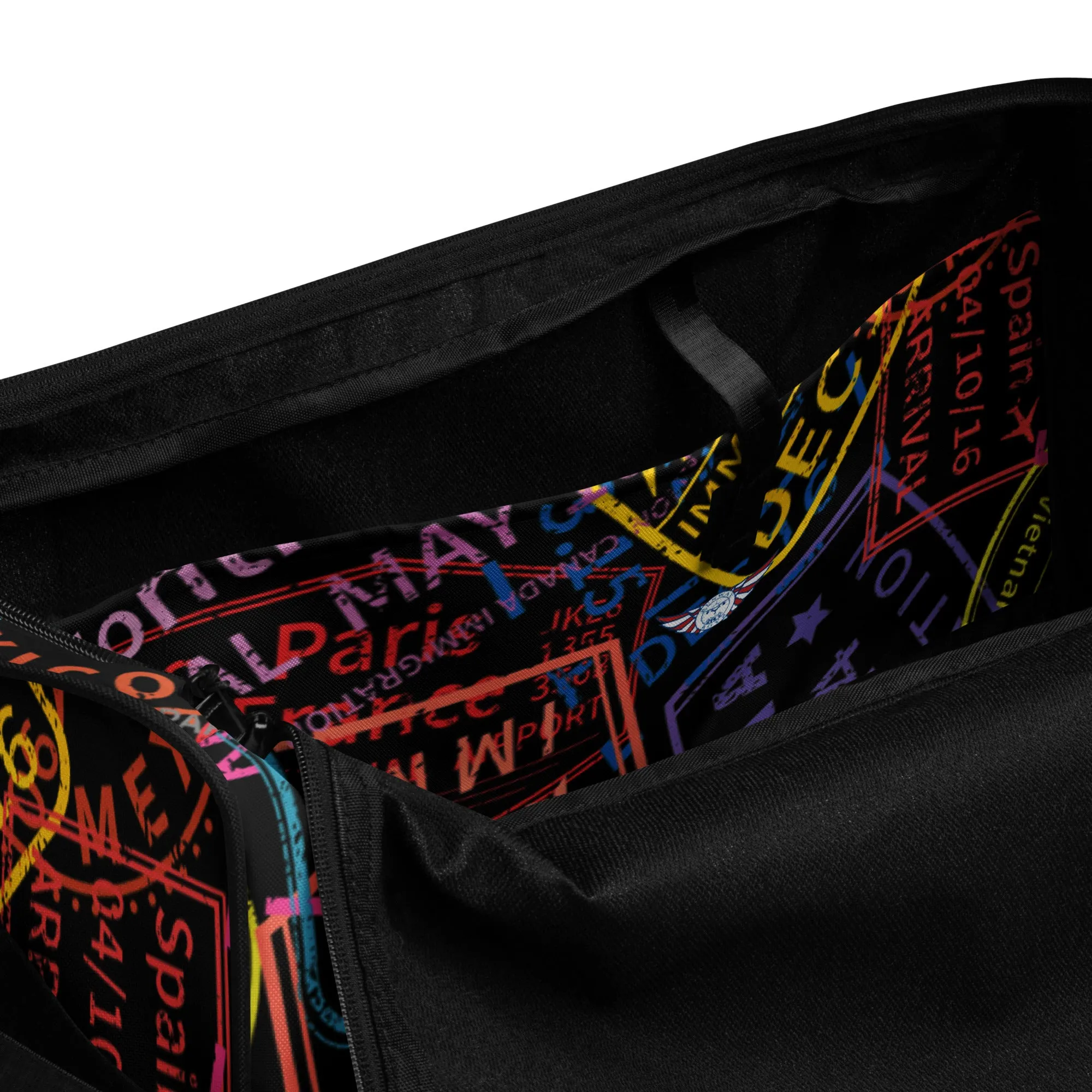 Passport Stamps Duffel Bag