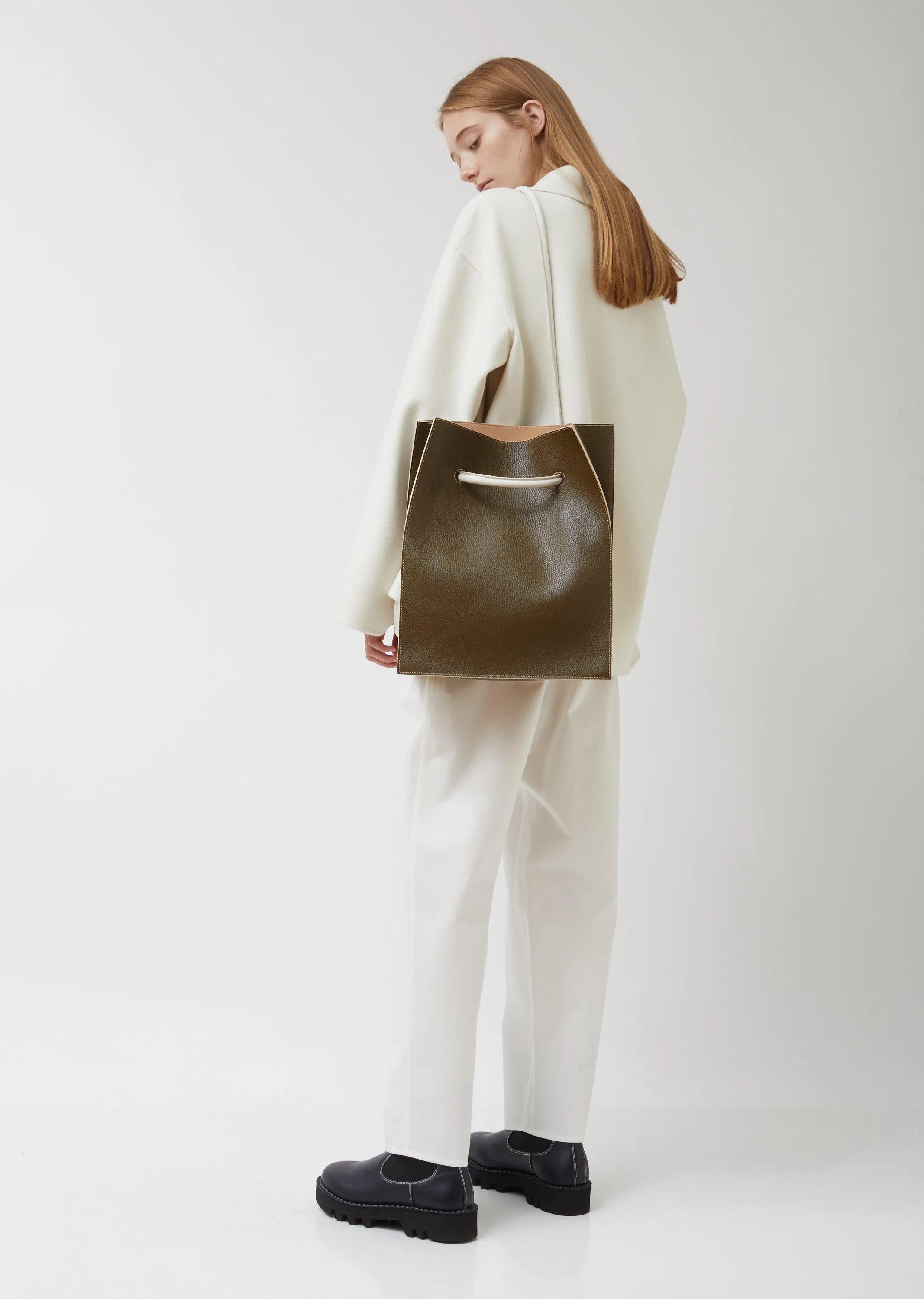 Pebbled Leather Vow Bag