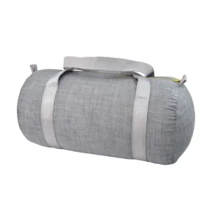 Personalized Chambray Grey Duffel Bag