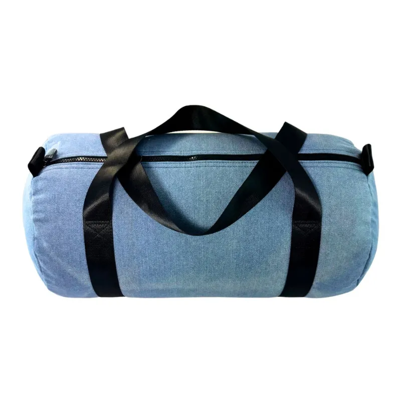 Personalized Denim Duffel Bag