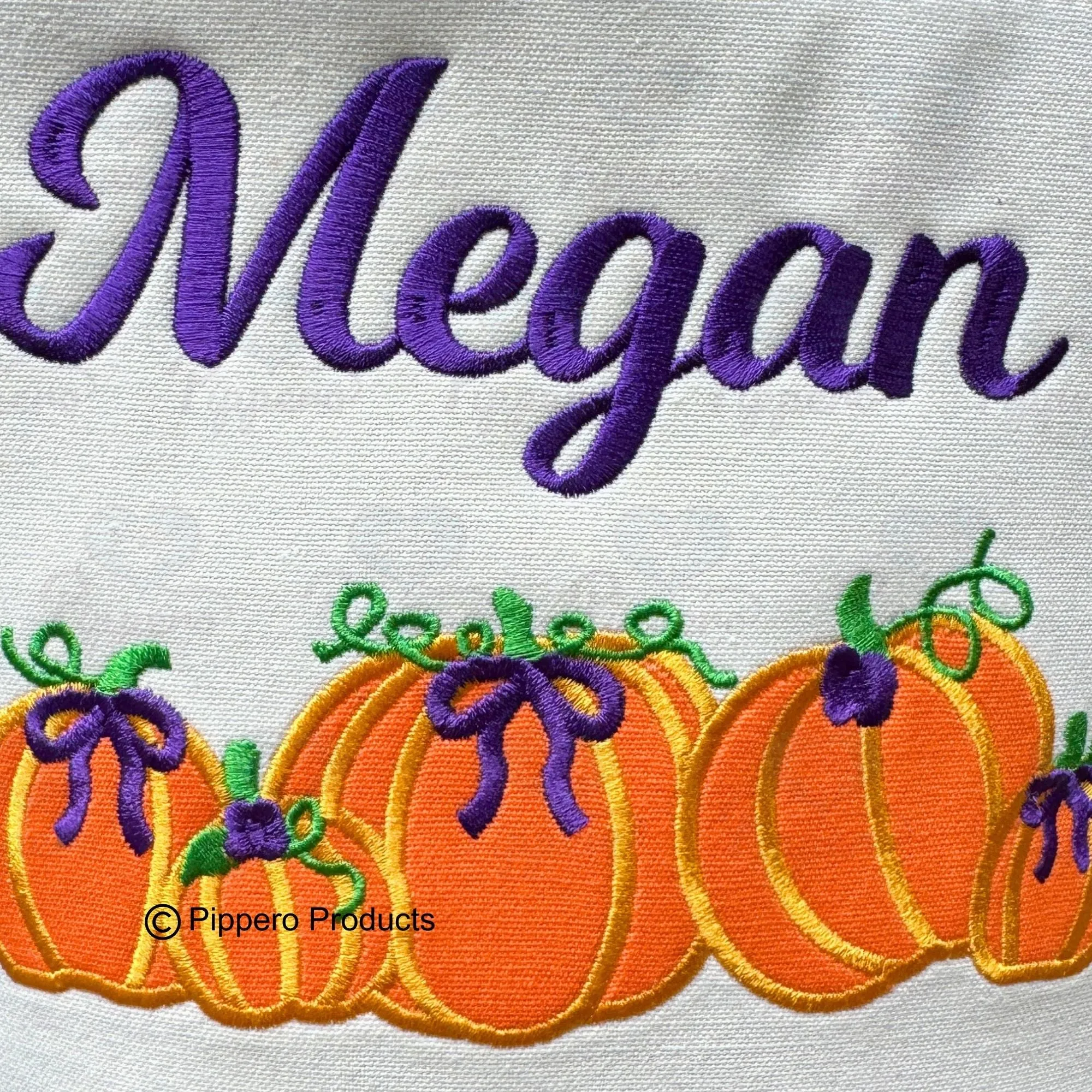 Personalized Embroidered Trick or Treat, Trunk or Treat Halloween Candy Bag Basket Bucket Tote with Plaid Pumpkin Design Gift for Boy or Girl