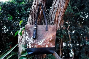 Personalized Leather Bag, Tote bag with zipper,  Black Leather tote bag with zip, Tote bag for women, gift for her,  Handmade leather bag,
