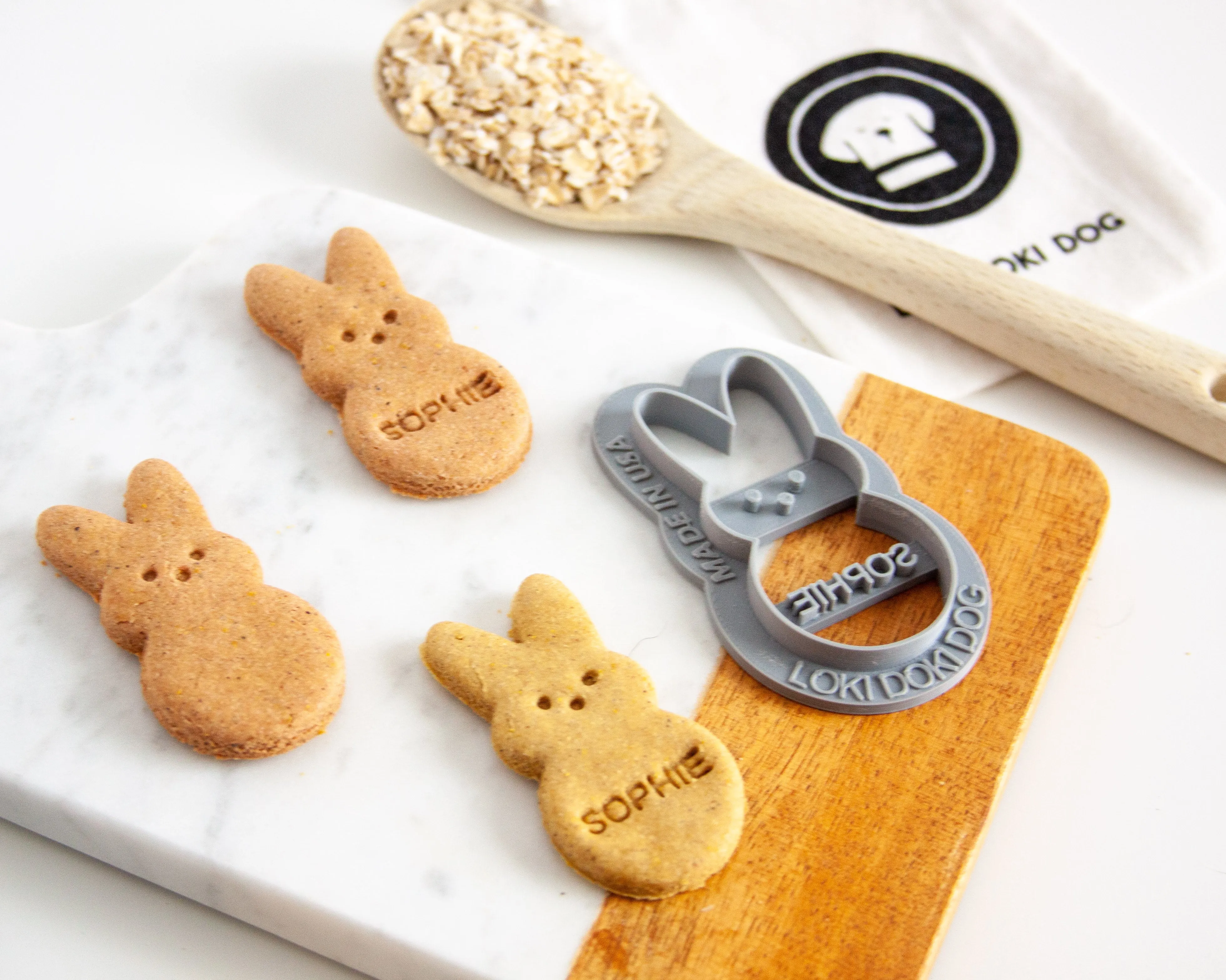 Personalized Marshmallow Bunny Cookie Cutter