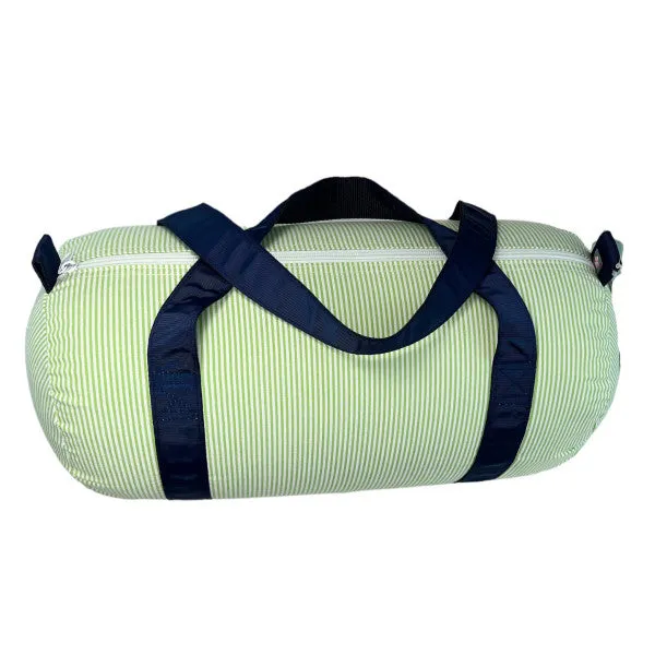 Personalized Seersucker Grasshopper Duffel Bag