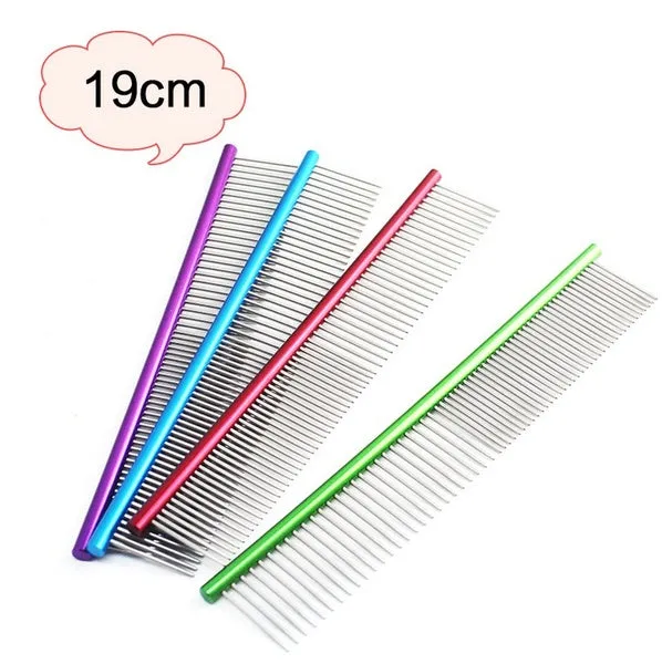 Pet Comb Professional Steel Grooming Comb Cleaning Brush
