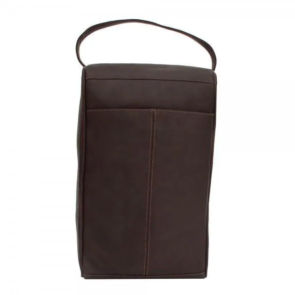 Piel Leather U-Zip Shoe Bag