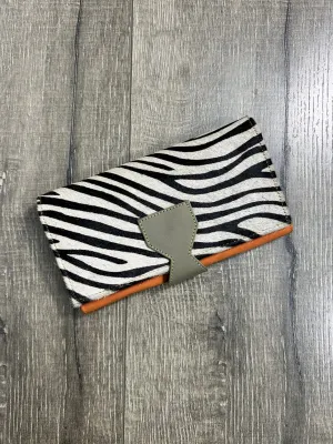 Plain & Fur Leather Purse