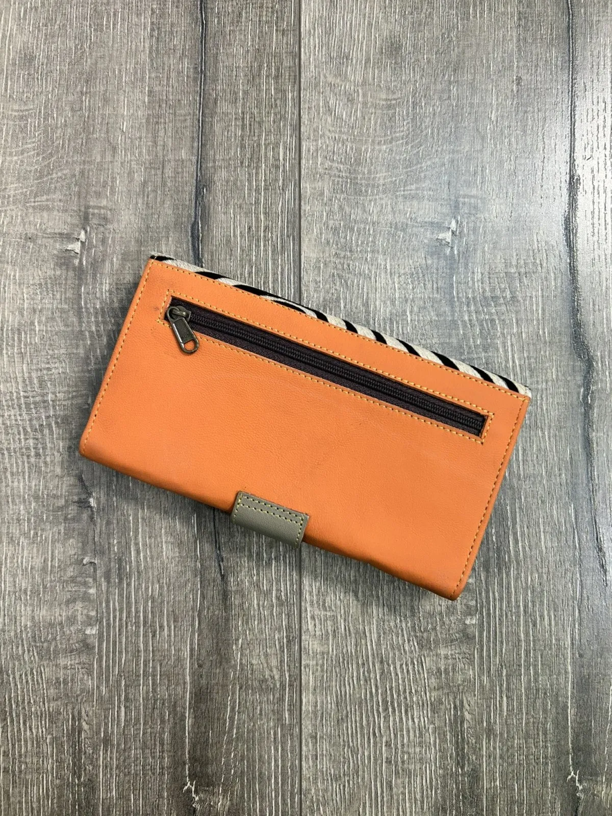 Plain & Fur Leather Purse