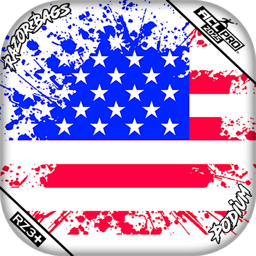 Podium | Merica Flag | ACL PRO Razor Cornhole Bags