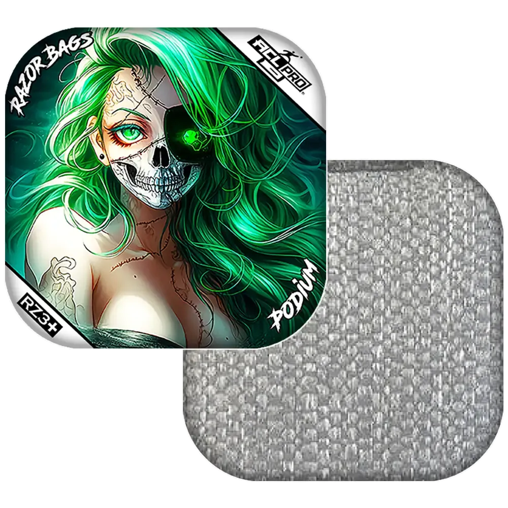 Podium | Skeleton Face | ACL PRO Razor Cornhole Bags